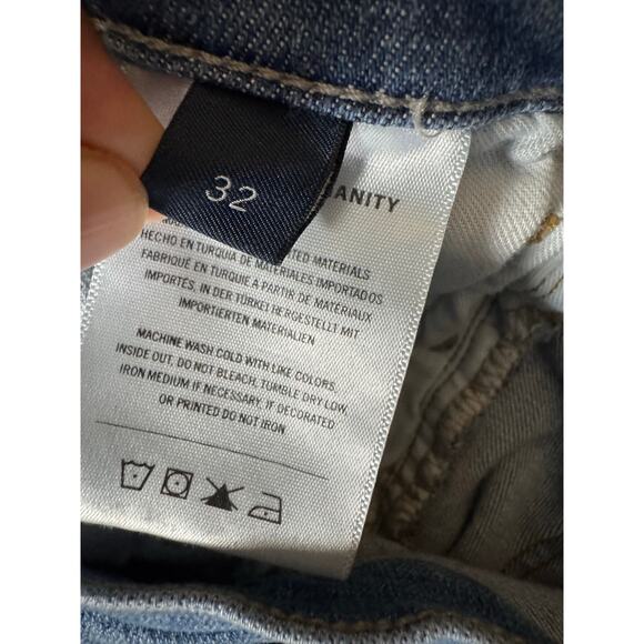 Citizens Of Humanity Isola Cropped Bootcut Frayed Hem Denim Jeans Size 32 - Picture 10 of 11